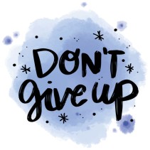 Vinilos y pegatinas frase en inglés don't give up